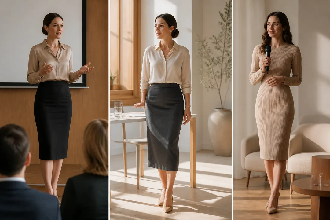 Юбка-карандаш, миди или трикотажная: что выбрать для сцены и переговоров