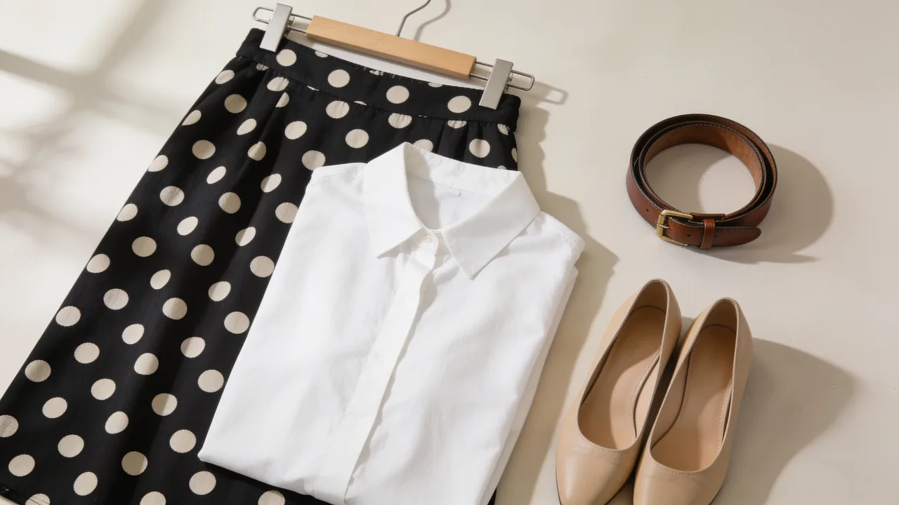 Юбка в горох: удачные сочетания и типичные ошибки